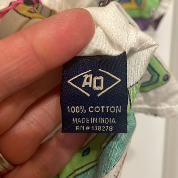 Amongst Others Vintage Inspired Cassette Tape Multicolred Button Down Shirt - Picture 3 of 7